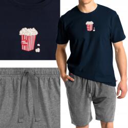 Atlantic férfi rövid pizsama Premium popcorn wl25 Nmp sötétkék M