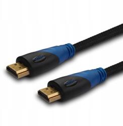 SAVIO Hdmi Kábel 4K 3D Prémium Változat Strapabíró, Zsinóros 1, 5 Méter (CL-02)