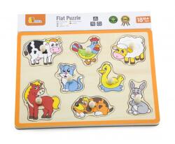 Viga Toys Puzzle cu manere - animale (50017) - bekid