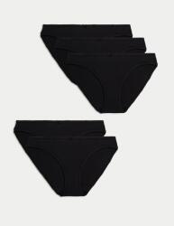 Marks & Spencer Черни памучни бикини с Lycra® на Marks & Spencer, 5 пакета Marks & Spencer | Cheren | ЖЕНИ | 46