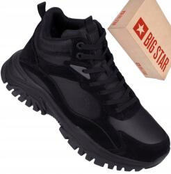 Big Star OO174517 férfi téli bőr cipő bélelt sportcipő fekete (OO174517) - allegro - 13 525 Ft