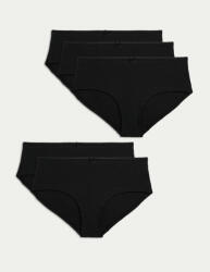 Marks & Spencer Къси панталони с ниска кройка от памук и ликра®, 5 бр. опаковка Marks & Spencer черни Marks & Spencer | Cheren | ЖЕНИ | 8