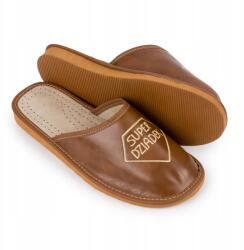 Nowo Papucs nagypapának Bőr papucs Szuper Nagypapa! Ajándék 41-46 (OM-11)
