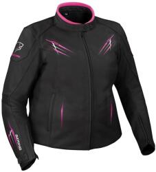 Bering Geacă Moto Damă din Piele BERING LADY BRUTALIA QUEEN SIZE · Negru / Alb / Roz
