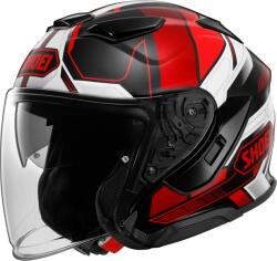 SHOEI Cască Moto Open Face SHOEI J-CRUISE 3 WHIZZY TC-1 · Negru / Alb / Roșu