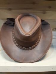 Wild West Store Pălărie Cowboy din Piele WILD WEST LFI-510 · Maro