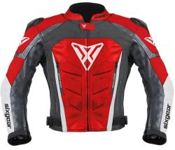 Sixgear Geacă Moto din Piele SIXGEAR PHOENIX · Negru / Roșu / Alb