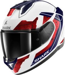  Cască Moto Integrală SHARK SKWAL i3 RHAD cu Lumini de Frână · Alb / Albastru / Roșu