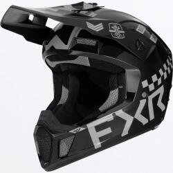 FXR Racing Cască Enduro - Cross - Snowmobil FXR RACING CLUTCH Gladiator · Negru / Gri