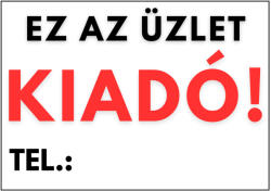 Dekory Studio Ez az üzlet kiadó tábla