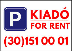 Dekory Studio Kiadó parkoló tábla
