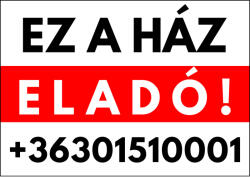 Dekory Studio Prémium ez a ház eladó tábla