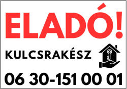 Dekory Studio Kulcsrakész ingatlan eladó tábla