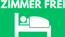 Dekory Studio ZIMMER FREI tábla grafikával