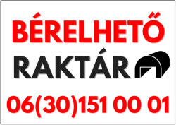 Dekory Studio Bérelhető raktár tábla telefonszámmal