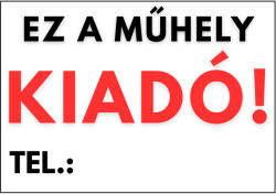 Dekory Studio Ez a műhely kiadó tábla