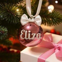 Dekory Studio Karácsonyfadísz egyedi felirattal