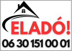 Dekory Studio Eladó ingatlan tábla grafikával