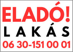 Dekory Studio Eladó lakás tábla