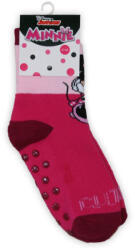 Global Licence Srl Csúszásgátlós gyerek bokazokni - Minnie egér - teliplüss- CUTE feliratos - pink-világosrózsaszín - 31-34 (MIN5018_pink-vilagosrozsaszin_31-34)