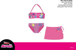 Global Licence Srl Disney Minnie egér fürdőruha szett kislányoknak - bikini+szoknya - sötétrózsaszín - 122 (MIN1558_sro_122)