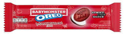 OREO BABYMONSTER Red Sandwich Cookies with Marshmallow Flavored Creme Limited Edition pillecukorkrémes keksz 110g