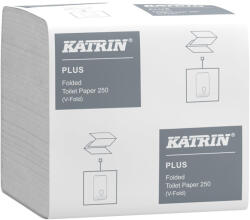 Katrin Toalettpapír 2 rétegű hajtogatott 250 lap/csomag 40 cs/karton Katrin_56156 fehér - vegyesbolt