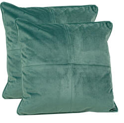 Hiko Set doua perne decorative cu fata detasabila, Hiko COMFY catifea verde deschis (10005574)