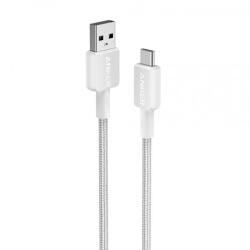 Anker Cablu Anker 322 USB-C la USB-A, 0.9 m (Alb)