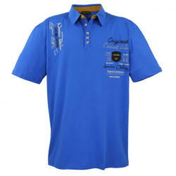 LAVECCHIA tricou polo barbati 608 oversize Albastru 6XL
