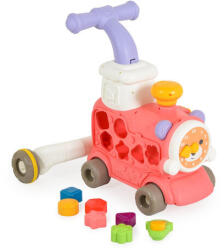  HAPPY TRAIN járássegítő vonat kockákkal formabedobós PINK