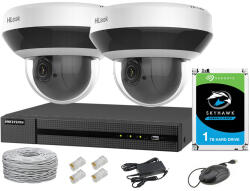 Hilook by Hikvision IP megfigyelő készlet, 2 mozgatható PTZ kamera 4MP, IR20, NVR 4xPoE, 1TB merevlemez - Hilook by Hikvision (EC-SZE-28744-2)