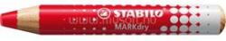 STABILO MARKdry táblákhoz és flipchartokhoz vastag piros jelölő ceruza (STABILO_648/40) (STABILO_648/40)