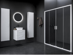 RAVAK Blix II NBLDP4 120 zuhanyajtó matt fehér+transparent (0YMG0E00Z1) - groszmann