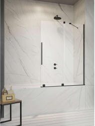 Radaway Furo Black PND II fekete kádparaván 110 átlátszó balos (10109588-54-01L-10112544-01-01)