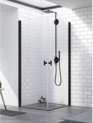 Radaway Nes Black KDD I szögletes fekete zuhanykabin 90x80 átlátszó (10021090-54-01L-10021080-54-01R)
