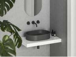 RAVAK Ceramic Slim O 55 kerámiamosdó antracit (XJX03155000) - groszmann