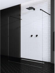 Radaway Modo New Black I Walk-in fekete zuhanyfal 160 átlátszó (388164-54-01)