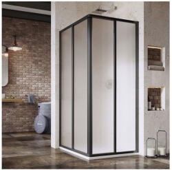 RAVAK Supernova SRV2-90 195 S zuhanykabin fekete+grape (14V703O2ZG)