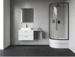 RAVAK Blix II NBLCP4 Sabina 80x80 zuhanykabin fekete+transparent (3BM40340Z1) - groszmann