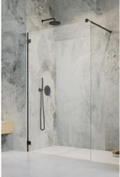 Radaway Essenza Pro Black Walk-in fekete zuhanyfal 140 átlátszó (10103140-54-01)
