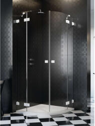 Radaway Essenza Pro White PDD íves fehér zuhanykabin 90x80 átlátszó (10095090-04-01L-10095080-04-01R)