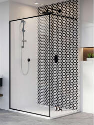Radaway Modo New Black II Frame Walk-in fekete zuhanyfal 130 átlátszó (389134-54-56)