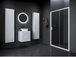 RAVAK Blix II NBLDP2 120 zuhanyajtó matt fehér+transparent (0PMG0E00Z1) - groszmann