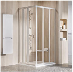 RAVAK Supernova ASRV3-80 zuhanykabin 198 szatén+transparent (15V40UR2Z1)