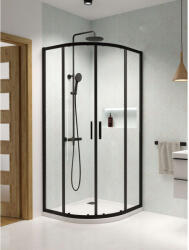 Radaway Premium Pro Black PDD íves fekete zuhanykabin 80Bx100J (1013000-01-01-1013600-54-01)