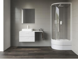 RAVAK Blix II NBLCP4 Sabina 90x90 zuhanykabin matt fehér+transparent (3BM70E40Z1) - groszmann