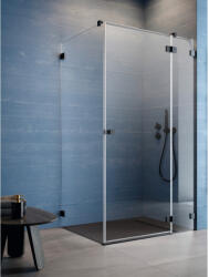 Radaway Essenza Pro Black KDJ szögletes fekete zuhanykabin 90x80 átlátszó balos (10097090-54-01L-10098080-01-01)