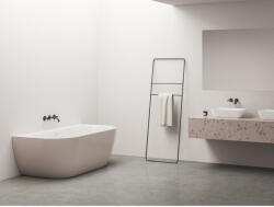 RAVAK Freedom Wall Tec 170x87, akrilkád, Alabaster Pink/fehér, fehér lefolyó (CE31600000) - groszmann