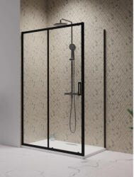 Radaway Premium Pro Black KDJ szögletes fekete zuhanykabin 100x80 átlátszó balos (1015100-54-01L-1016080-54-01)